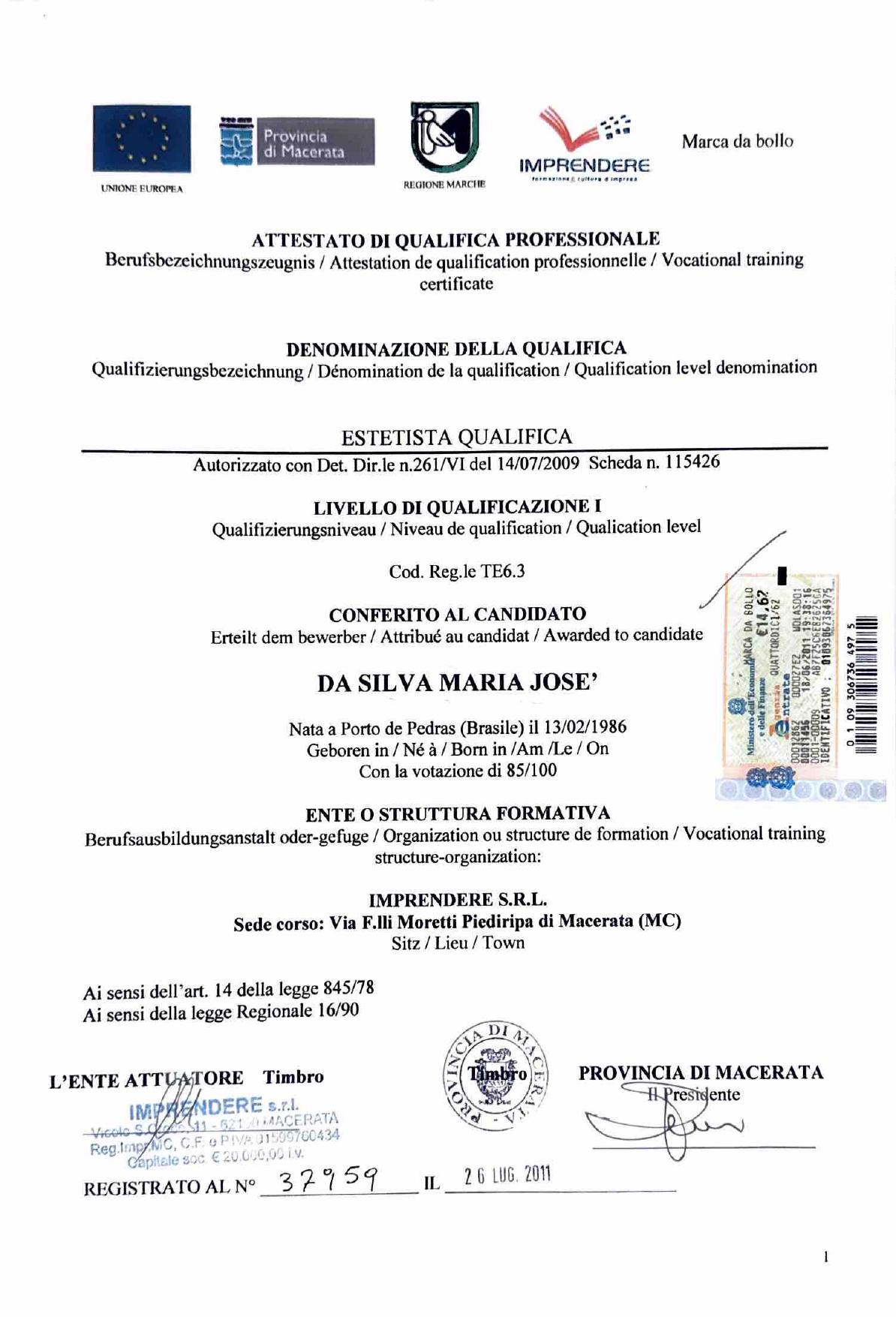 Estetista qualificata
